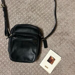 Coach Black Leather Crossbody Bag